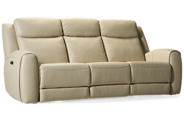 Bronco Leather Dual Power Sofa Recliner