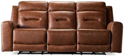 Juno Leather Dual Power Sofa Recliner
