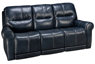 Delta Leather Dual Power Sofa Recliner with Tilt Headrest