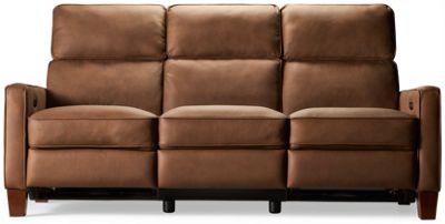 Galloway Leather Dual Power Sofa Recliner