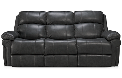 Seville Leather Dual Power Sofa Recliner  