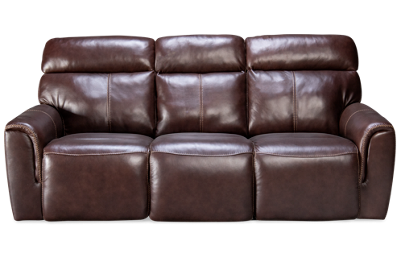 Everest Leather Dual Power Sofa Recliner with Tilt Headrest