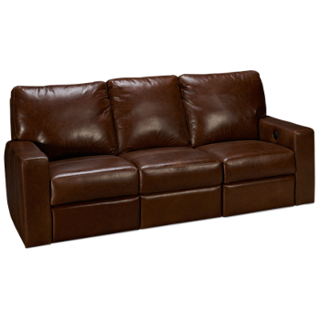 Energia Leather Dual Power Sofa Recliner
