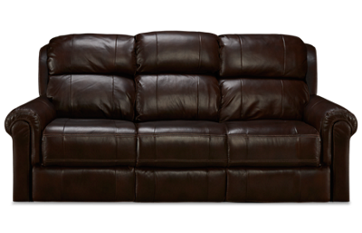 Palermo Leather Dual Power Sofa Recliner with Tray and Tilt Headrest