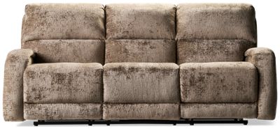 Fandango Sofa Recliner - Plush Tufted Seats - Cushioned Waterfall Backrest - Easy Side Pull Tabs