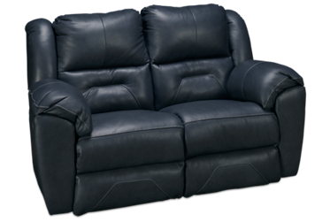 Pandora Leather Dual Power Loveseat Recliner with Tilt Headrest