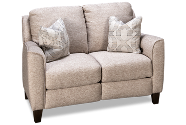Happy Note Dual Power Loveseat Recliner with Tilt Headrest