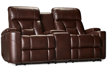 Stonington Dual Power Loveseat Recliner - Tilt Power Headrest - Console - USB Charging - Illuminated Cup Holders