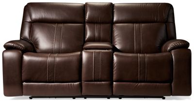Game Time Dual Power Loveseat - Tilt Power Headrest - Lumbar Support - Massage - Heat - Console - Immersive Sound