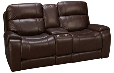 Synergy Manchester Dual Power Loveseat Recliner with Console