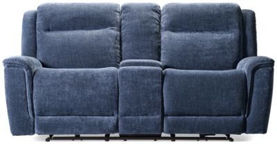 Anders Dual Power Loveseat Recliner with Tilt Headrest & Console