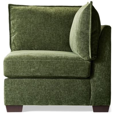 Puzzle Corner Chair - Modular System - Plush Cushions - Soft Chenille Fabric - Includes 2 Toss Pillows