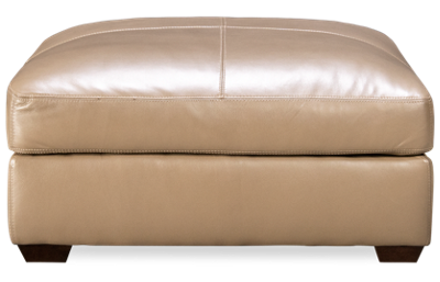 Armstrong Leather Accent Ottoman