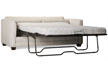 Stayover Full Sleeper Loveseat - Contemporary Flared Arms - Memory Foam Mattress