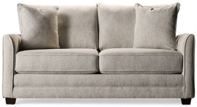 Stayover Full Sleeper Loveseat - Contemporary Flared Arms - Memory Foam Mattress