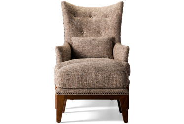 Charleston I Accent Chair & Ottoman with Nailhead