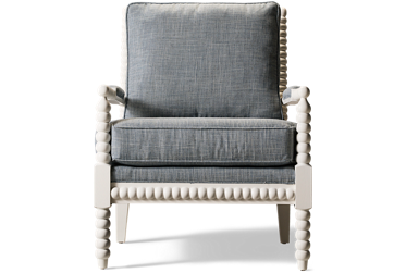 Millie Accent Chair - Traditional Style - Durable Polyester Cover - Vintage Charm - Cushioned Comfort