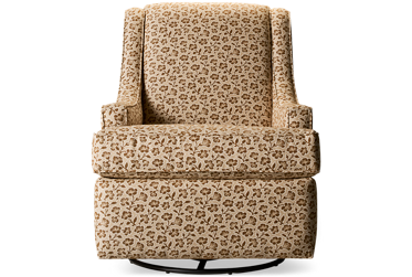 Gainesville Swivel Glider - Durable Floral Sunbrella Fabric - Sloped Track Arms - Plush Seat Cushion - Effortless Motion Comfort