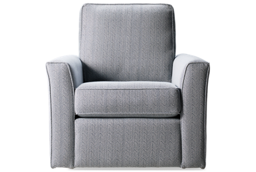 Sanibel Swivel Chair - Easy Care Sunbrella Fabric - Flared Track Arms - Plush Foam Cushion - 360-Degree Swivel Comfort