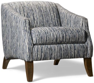 Carter Chair - Easy Care Fabric - Gently Sloped Track Arms - Cushioned Back and Seat - Modern Comfort