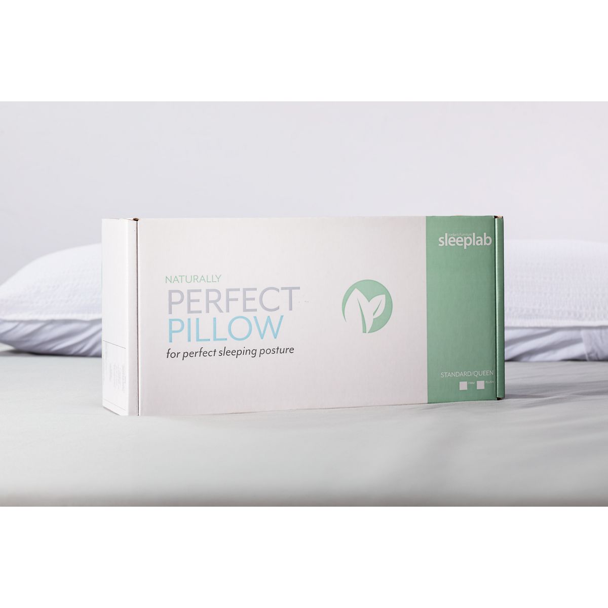 Jordan's Sleep Lab Naturally Perfect Firm Pillow - Healthy Neck & Back Alignment - Solid Latex Core - Removable Circular Knit Cover