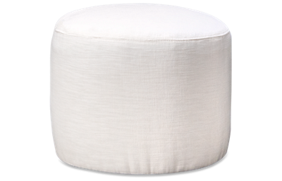 Empire Round Ottoman with Casters