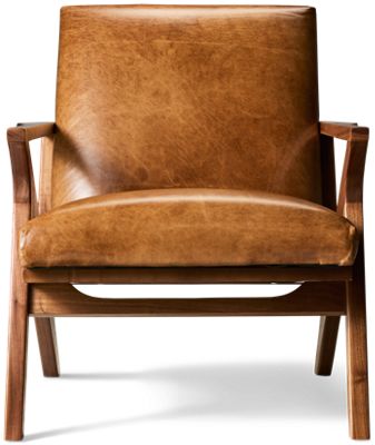 Jonathan Louis Sutton Leather Accent Chair