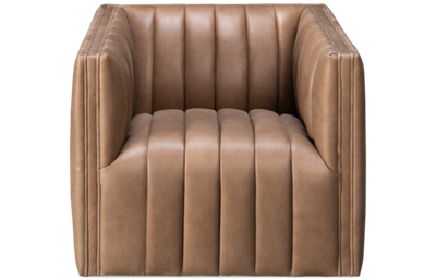 Augustine Leather Swivel Chair