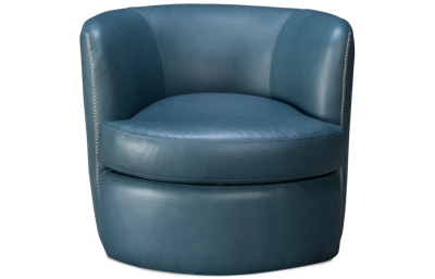 Bronson Leather Swivel Chair