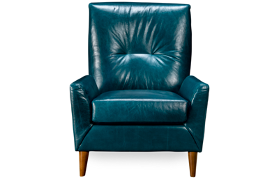 Harris Leather Accent Wing Chair