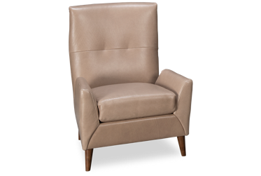 Harris Leather Accent Wing Chair