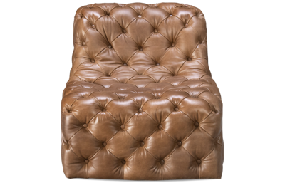 Bistro Leather Accent Swivel Chair