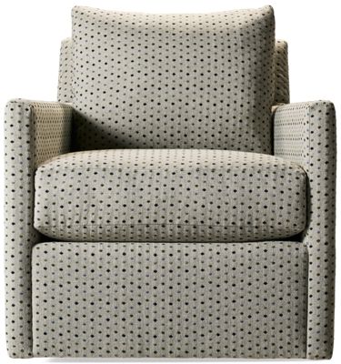 Rulebreaker Accent Swivel Chair - Transitional Style - Durable Fabric - Slim Track Arms