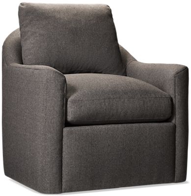 My Style Laya Swivel Chair - Easy Care Polypropylene - Flared Arms - Down Blend Filled Seat & Back