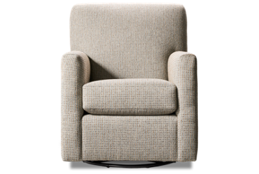 Charlotte Accent Swivel Glider - Easy Clean Performance Fabric - Plush Cushions - Traditional Comfort
