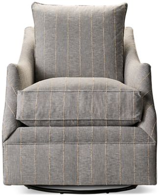 Kori Accent Swivel Chair - Plush Cushions - Durable Wearproof Plus Fabric - Easy Movement Swivel Base