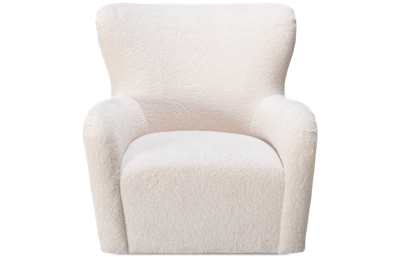 Plush Accent Swivel Chair