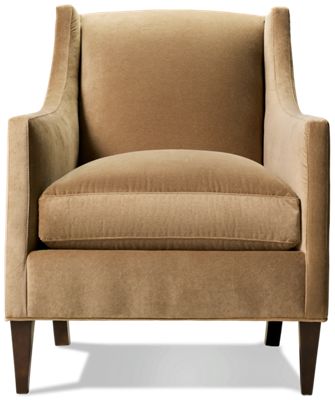 Concord Accent Chair - Sloped Track Arms - Durable Chenille Fabric - Sturdy Kiln-Dried Frame - Down Blend Cushion