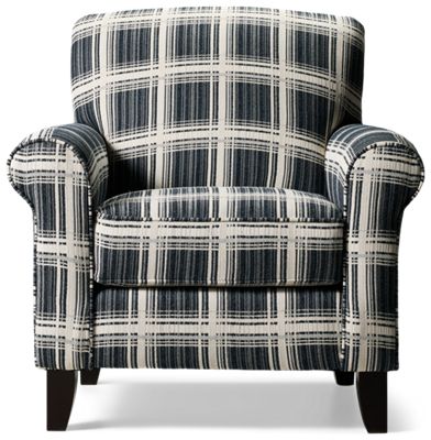 Truth Accent Chair - Easy Maintenance Upholstery - Rolled Arms - Transitional Style