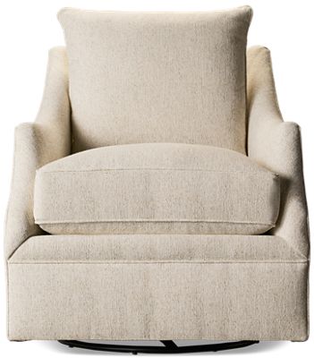 Kara Accent Swivel Glider Chair - Textured Neutral Fabric - Plush Back And Seat Cushions - Durable Kid-Proof Fabric - Eco-Friendly Materials
