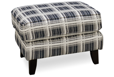 Truth Accent Ottoman - Transitional Style - Chic Rectangular Profile - Sturdy Square Tapered Legs