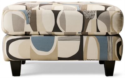 Truth Accent Ottoman - Transitional Style - Chic Rectangular Profile - Sturdy Square Tapered Legs - Cushioned For Ultimate Comfort - Durable Cotton Duck Fabric