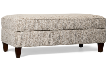 Claudia Storage Ottoman - Contemporary Design - Hinged Top - Includes 2 Toss Pillows - Durable Cover