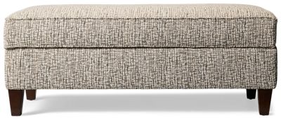 Claudia Storage Ottoman - Contemporary Design - Hinged Top - Includes 2 Toss Pillows - Durable Cover