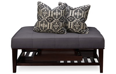 Select Cocktail Ottoman with Tray and 2 Pillows