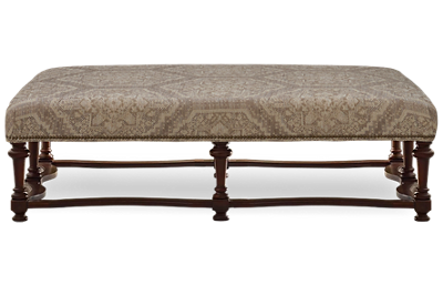 Edison Accent Ottoman with Nailhead