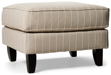 Max Accent Ottoman - Bright Coastal-Inspired Design - Contemporary Rectangular Silhouette - Square Tapered Legs - Durable Fabric