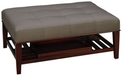 cocktail ottoman with tray