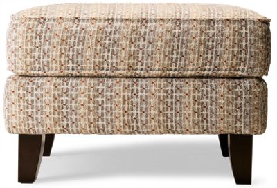 Truth Accent Ottoman - Transitional Rectangular Profile - Cushioned Upholstery - Durable Fabric