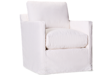 Seaside Swivel Glider with Slipcover + Track Arms